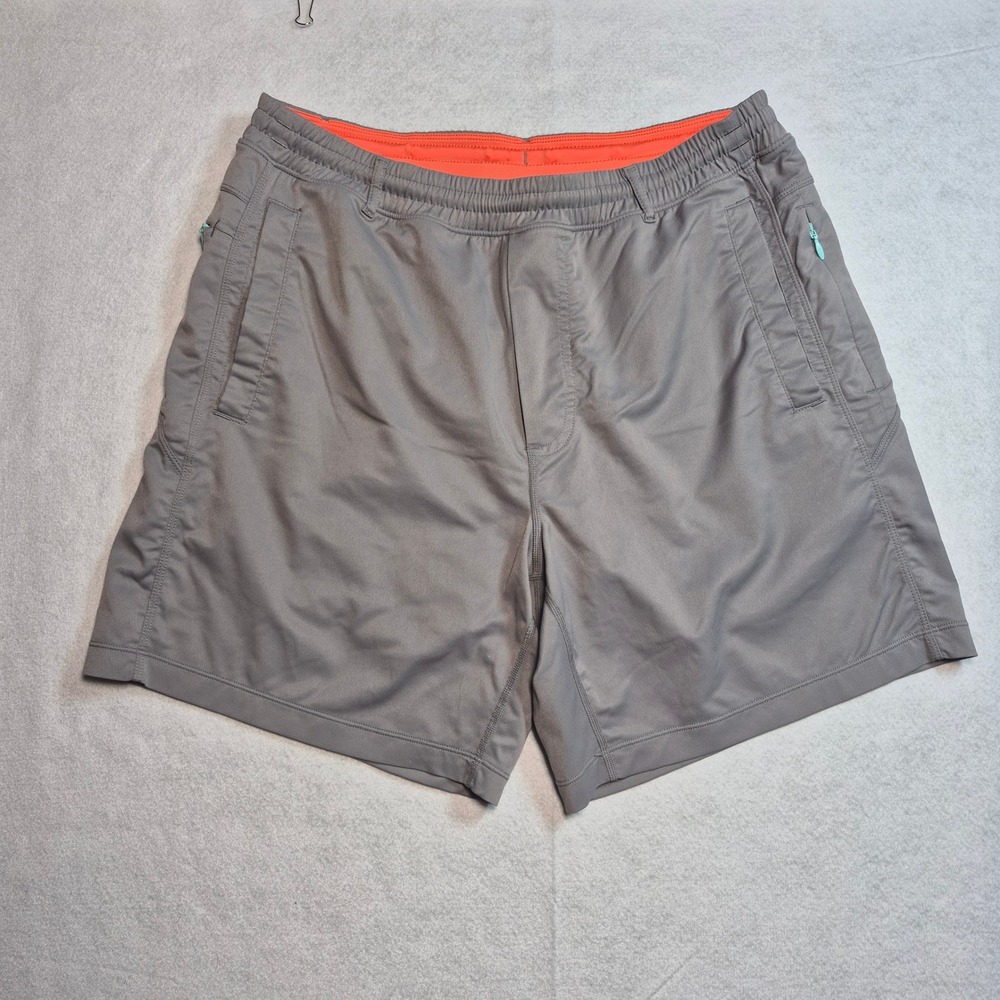 Birddogs Boomstick Classic Shorts Mens L Gray Lined Stretch Gym Training